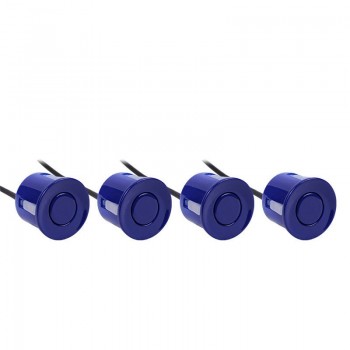 4pcs/set Sensors Buzzer No Drill Hole Saw 22mm Car Parking Sensor Kit Reverse Radar Sound Alert Indicator System
