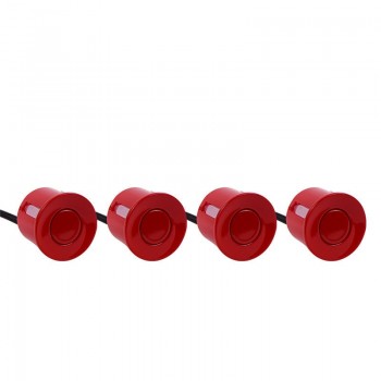 4pcs/set Sensors Buzzer No Drill Hole Saw 22mm Car Parking Sensor Kit Reverse Radar Sound Alert Indicator System