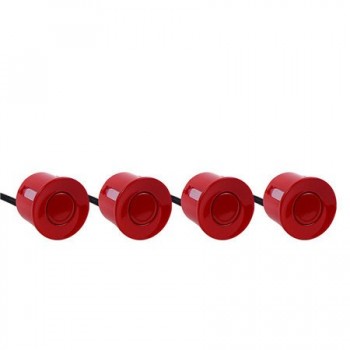 4pcs/set Sensors Buzzer No Drill Hole Saw 22mm Car Parking Sensor Kit Reverse Radar Sound Alert Indicator System