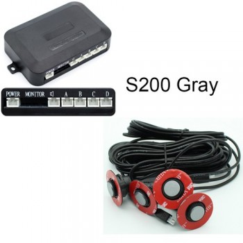 GreenYi 13mm Flat Sensors Adjustable Depth Front Rear Car Parking Sensor Assistance Backup Radar System With 16.5mm Drill Hole