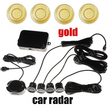 car styling for all cars car Parking Sensor 4 Sensors 12V Reverse Assistance Backup Radar buzzer sound alert 9 colors available