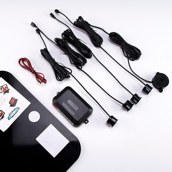 SINOVCLE Buzzer No Drill Hole Saw 22mm  Reverse Radar Sound Alert Indicator System 8 Colors 4 Sensors