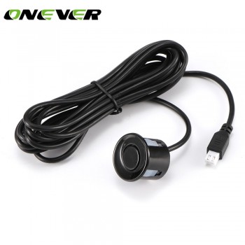 Onever 22mm Car Parking Sensor Kit Monitor Reverse Backup Radar Sound Alert Indicator Probe System 12V Black White Silver