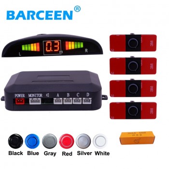 LED display with car parking sensor 6 color available sensor size 16.5 mm Flat Sensors suitable for different kinds of cars