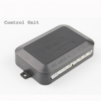 Koorinwoo 4 Sensors Buzzer 22mm Car Parking Sensor Kit Reverse Backup Radar Sound Alert Indicator Probe System 12V Parktronic