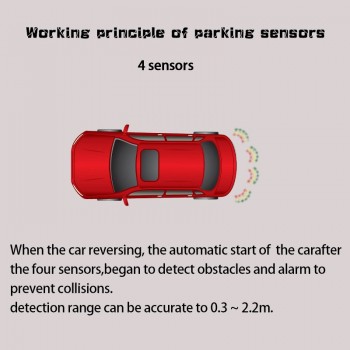 4/sensors NY606 Car LCD Parking Sensor Kit Display for all cars parking car detector parking assistance parking sensor