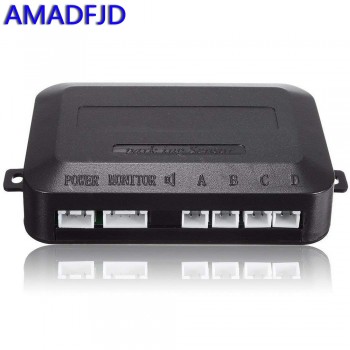 AMADFJD Car Auto LED Parking Sensor Kit with 4 Sensor Reverse Backup Car Parking Radar Monitor Detector System Display Backlight