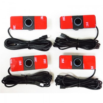 4pieces/lot Original Parking Sensors 16mm Flat Sensor Car Radar Parktronic assistance, Black Silver White Red Blue Gray