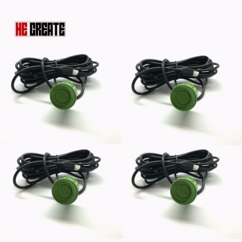 HE CREATE 4pcs/set Sensors Buzzer Drill Hole Saw 22mm Parking For Car Sensor Kit Reverse System Radar Sound Alert Indicator