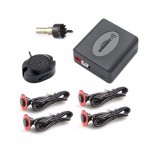 Car Parking Sensor With 4 Sensors 2.5m Line Reverse Backup Auto Parking Radar Monitor Detector System Vehicle Parking Detector