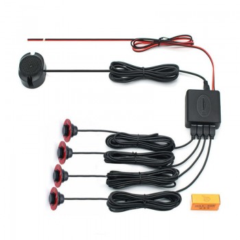 Car Parking Sensor With 4 Sensors 2.5m Line Reverse Backup Auto Parking Radar Monitor Detector System Vehicle Parking Detector