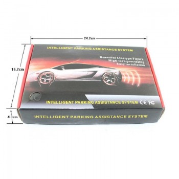 Car Parking Sensor With 4 Sensors 2.5m Line Reverse Backup Auto Parking Radar Monitor Detector System Vehicle Parking Detector