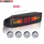 Koorinwo 2019 Parktronic 4 Probe Buzzer LCD Monitor Car Parking Sensor Kit Reverse Radar Sound Alert Indicator Parking System