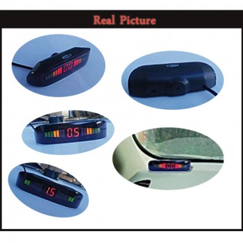 Koorinwo 2019 Parktronic 4 Probe Buzzer LCD Monitor Car Parking Sensor Kit Reverse Radar Sound Alert Indicator Parking System