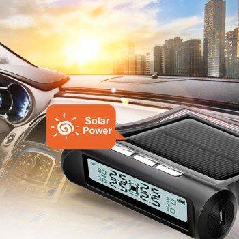TPMS Tire Pressure Alarm Monitoring System Solar Tyre Pressure Monitor Sensor Valve Digital gauge D01W D01N for Hyundai Toyota