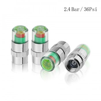 4 Pieces Car Tire Pressure Monitor Auto Alert Valve Stem Sensor Indicator Caps Tire Pressure Monitoring System