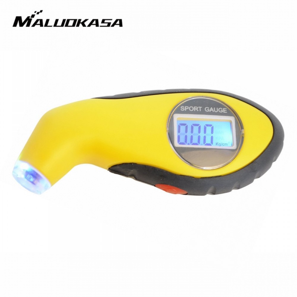 MALUOKASA Car Motorcycle Diagnostic Tools Auto Tire Pressure Gauge Meter Manometer Barometers Tester Digital LCD Tyre Air Tester