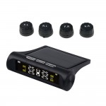 Solar Power Car TPMS Tyre Pressure Monitoring System charging Real-time Monitoring Tire Security Alarm Systems