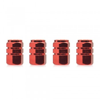 4pcs/set Aluminium alloy Car Tire Valve Caps Red Color Car-Styling Tyre Stems Air Caps Auto Wheel Cover Tire Accessories
