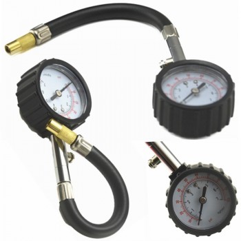 Universal Auto Car Air Tire Pressure Inflator Gauge Car Truck Motorcycle  Flexible Hose Pressure Gauge Dial Meter Vehicle Tester