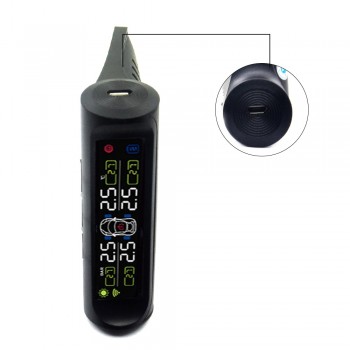 BestSolar TPMS Car Tire Pressure Alarm Monitor System Display 4 Internal / External Sensor Temperature Warning T06N T01W Visture