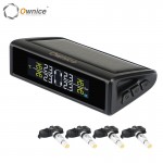Ownice Car Auto Solar Power TPMS Tire Pressure Monitoring 4 External Internal Sensors alarm security System Color Display