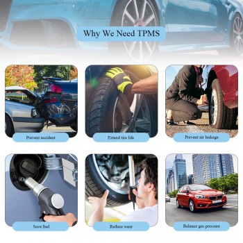 Powerful TPMS USB Android Tire Pressure Monitoring System with 4 External Sensors 5V 116 psi Tyle Alarm System For Most Vehicles