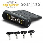 Solar Car TPMS Tire Pressure Reset System Tire Pressure Monitoring System Inside Digital LCDMonitor AutoCars Safety Alarm System