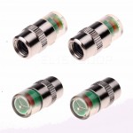 2017 4 PCS/Lot 2.4 Bar 36 PSI Car Auto Tire Pressure Monitor Valve Stem Caps Cover Sensor Indicator Alert