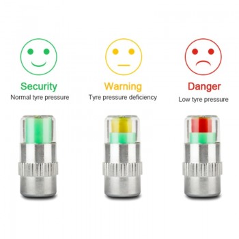 Car Styling 2.5bar Car Tyre Tire Pressure Valve Stem Caps Sensor Eye Air Alert Tire Pressure Monitoring Tools Kit