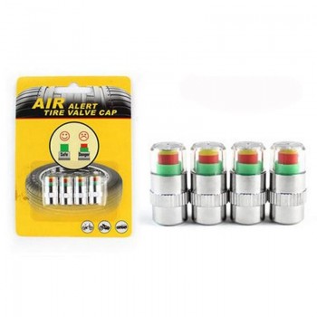 4Pcs Car Tyre Tire Pressure Gauge Monitor Indicator TPMS Monitoring Cap Sensor Wheel Air Press Alert Diagnostic Tool Dropship