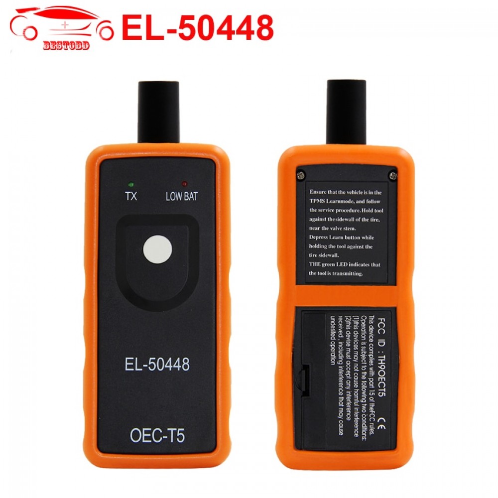 TPMS For G-M for Opel for Ford EL-50448 50448 Auto Tire Pressure Monitor Sensor TPMS Reset Tool+12V Auto Digital Battery Tester