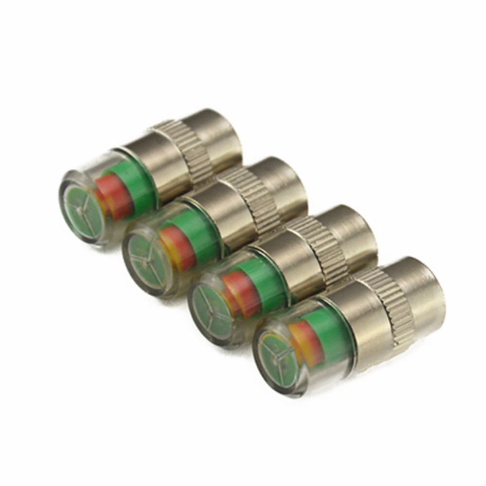 4pcs/Lot 2.4 bar tire pressure,car tire Monitor pressure gauge,Cap Sensor Indicator 3 Color Eye Alert air pressure gauge