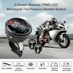 Steelmate Motorcycle TPMS Tire Pressure Monitor System EBAT ET-910AE 2-sensor Wireless LCD Display Moto alarm system