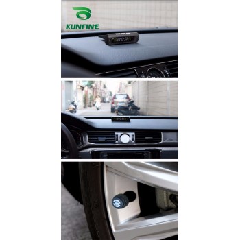 Solar Energy Smart Car TPMS Tire Pressure Monitoring System Digital LCD Display Auto Security Alarm Systems with Sensor