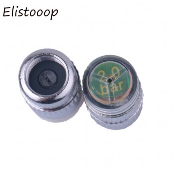 Elistooop 4Pcs/Lot 2.0 Bar 30PSI Air Warning Alert Tire Valve Pressure Sensor Monitor Light Cap Indicator For Cars