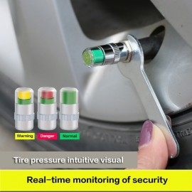 4PCS Car Styling 2.4bar 36PSI Car Tyre Tire Pressure Valve Stem Caps Sensor Eye Air Alert Tire Pressure Monitoring Tools Kit