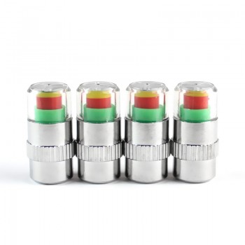 4PCS Car Styling 2.4bar 36PSI Car Tyre Tire Pressure Valve Stem Caps Sensor Eye Air Alert Tire Pressure Monitoring Tools Kit