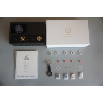 On sale Tyresafe TP200 TPMS with USB socket Tire Tyre Pressure monitoring system monitor Support Bar and PSI