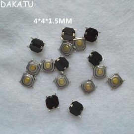 DAKATU 4*4*1.5MM SMD Tactile Push Button Switch Car Keys Remote Key Button Microswitch For Nissan Sunny Tida Hyundai Elantra