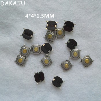 DAKATU 4*4*1.5MM SMD Tactile Push Button Switch Car Keys Remote Key Button Microswitch For Nissan Sunny Tida Hyundai Elantra