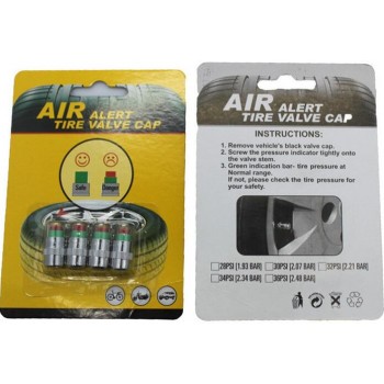 Car air alert tire valve caps tire pressure sensor 2.4bar 36psi  wheel tyre monitor indicator eye alert diagnostic tools kit