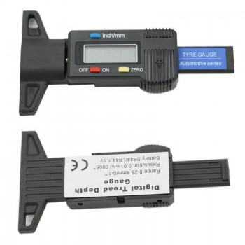 Tire pressure gauge Car Tyre Digital Tread Brake Pad Shoe Gauge Depth Tester Guage Tire pressure measurement