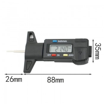 Tire pressure gauge Car Tyre Digital Tread Brake Pad Shoe Gauge Depth Tester Guage Tire pressure measurement