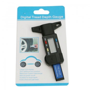 Tire pressure gauge Car Tyre Digital Tread Brake Pad Shoe Gauge Depth Tester Guage Tire pressure measurement