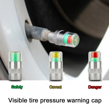 New Universal 2018 4PCS car auto tire pressure monitor tire gage alert sensor indicator valve caps