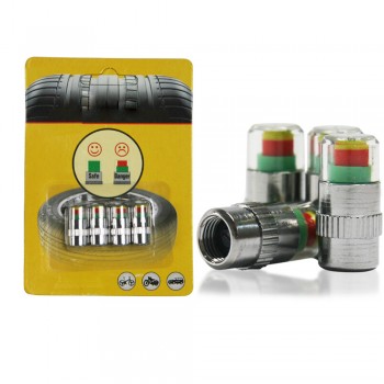 New Universal 2018 4PCS car auto tire pressure monitor tire gage alert sensor indicator valve caps