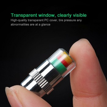 New Universal 2018 4PCS car auto tire pressure monitor tire gage alert sensor indicator valve caps