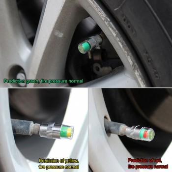 New Universal 2018 4PCS car auto tire pressure monitor tire gage alert sensor indicator valve caps