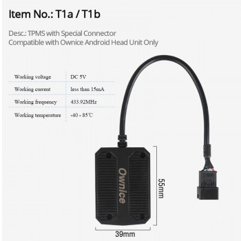 Ownice USB Android TPMS tire pressure monitor Android navigation pressure monitoring alarm system wireless transmission TPMS